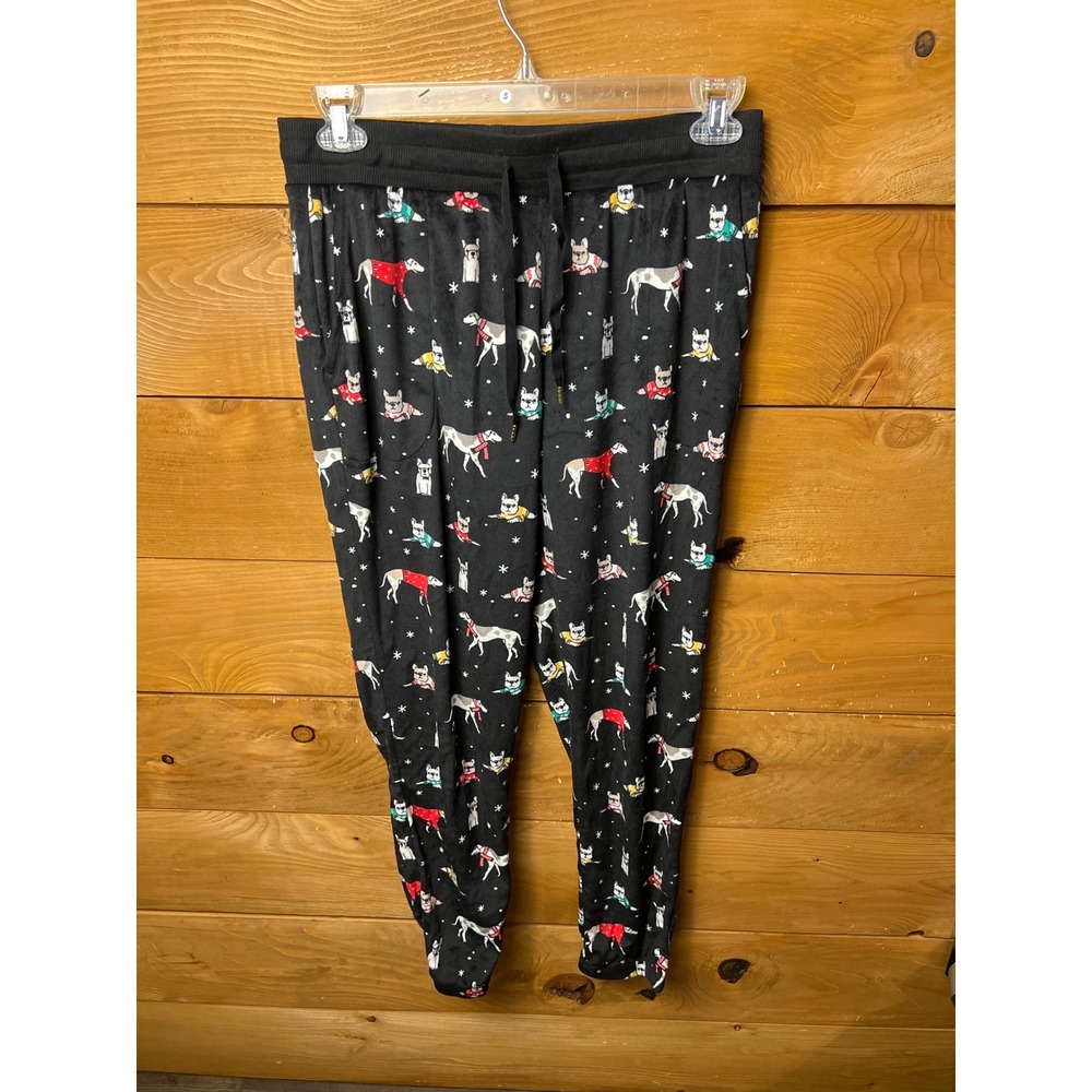 Secret Treasures Women's Medium Dog Print Pajama Pants Joggers‎ Loungewear Comfy